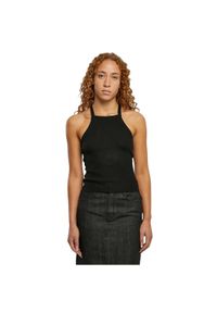 Damski dzianinowy cross-back tank top Urban Classics Rib. Okazja: na co dzień. Kolor: czarny. Materiał: dzianina. Styl: casual, sportowy #1