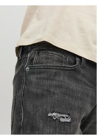 Jack & Jones - Jack&Jones Szorty jeansowe Rick 12224129 Czarny Regular Fit. Kolor: czarny. Materiał: jeans, bawełna