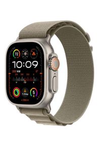 APPLE - Smartwatch Apple Watch Ultra 2 GPS + Cellular 49mm tytan + moro opaska Alpine (M). Rodzaj zegarka: smartwatch. Materiał: materiał. Styl: casual