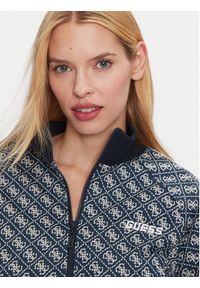 Guess Bluza V4BQ10 KCHW0 Granatowy Regular Fit. Kolor: niebieski. Materiał: syntetyk #5