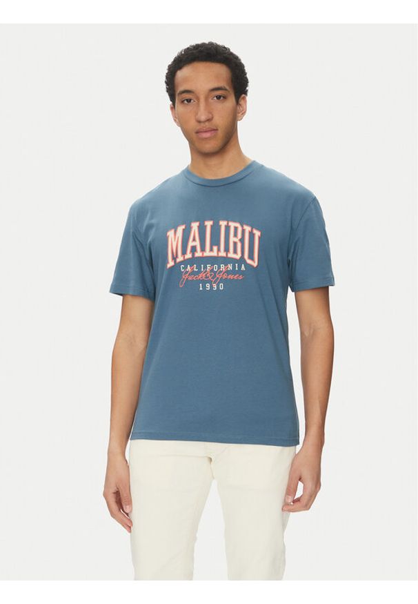 Jack & Jones T-Shirt Detroit 12268441 Niebieski Relaxed Fit. Kolor: niebieski. Materiał: bawełna