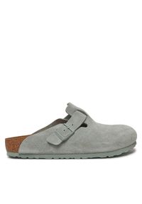 Birkenstock Klapki Boston 1029212 Szary. Kolor: szary. Materiał: skóra, zamsz