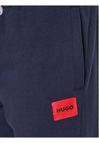 Hugo Spodnie dresowe 50490270 Granatowy Regular Fit. Kolor: niebieski. Materiał: dresówka, bawełna #5