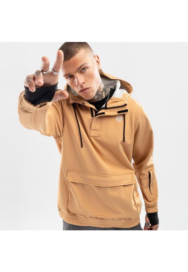 SIROKO - Kurtka lifestyle męska W3 Neuquén LF. Kolor: żółty. Materiał: materiał, softshell