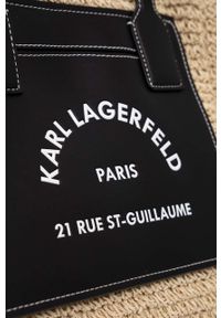 Karl Lagerfeld torebka kolor beżowy. Kolor: beżowy. Rodzaj torebki: na ramię #3