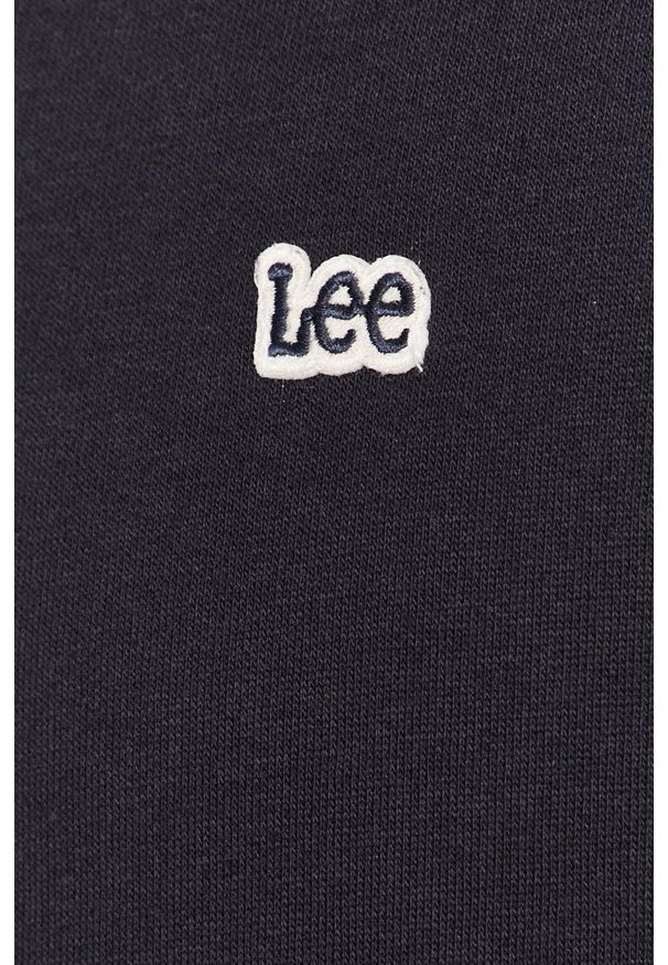 Lee - Bluza bawełniana. Okazja: na co dzień. Kolor: niebieski. Materiał: bawełna. Styl: casual