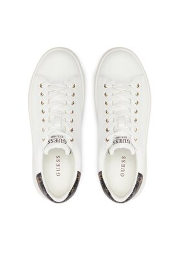Guess Sneakersy FLJELB FAL12 Biały. Kolor: biały. Materiał: skóra