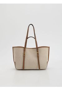Reserved - Torebka shopper - brązowy. Kolor: brązowy. Styl: klasyczny #1