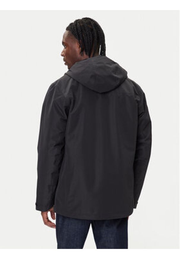 Jack Wolfskin Kurtka outdoor Taubenberg 3in1 1115311 Czarny Regular Fit. Kolor: czarny. Materiał: syntetyk. Sport: outdoor