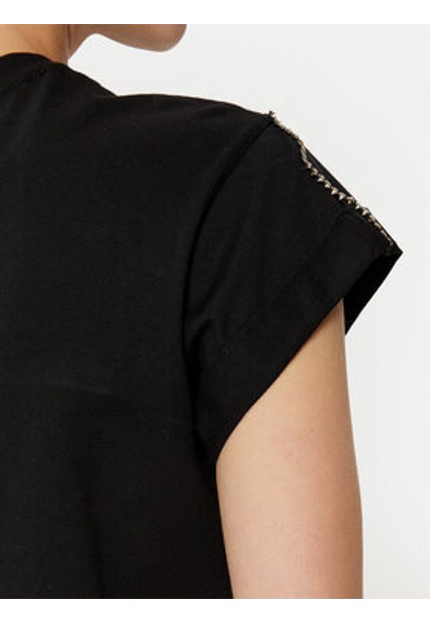 Guess T-Shirt W5RI06 I3Z14 Czarny Regular Fit. Kolor: czarny. Materiał: bawełna
