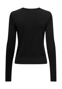 only - ONLY Sweter Venice 15333989 Czarny Regular Fit. Kolor: czarny. Materiał: wiskoza #4