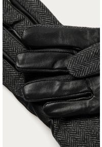Pepe Jeans - Rękawiczki Telmo. Kolor: szary. Materiał: poliester, materiał, skóra #2