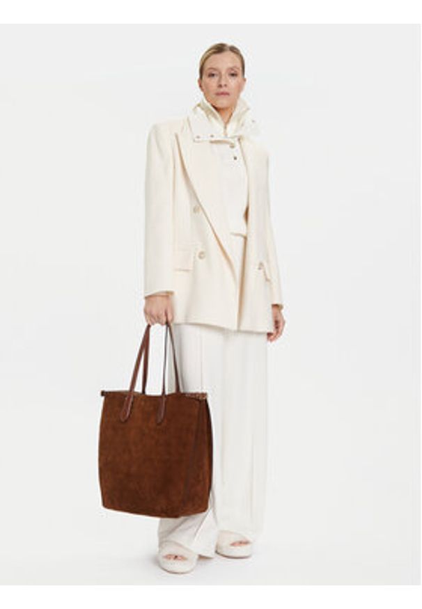 Polo Ralph Lauren Torebka 428968152001 Brązowy. Kolor: brązowy. Materiał: zamszowe, skórzane