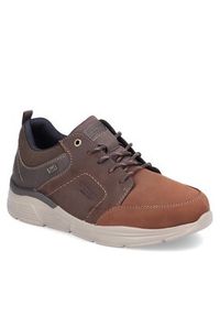 Rieker Sneakersy B5000-23 Brązowy. Kolor: brązowy. Materiał: nubuk, skóra