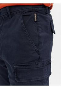Napapijri Spodnie materiałowe Yasuni NP0A4H1G Granatowy Regular Fit. Kolor: niebieski. Materiał: bawełna
