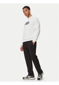 Karl Lagerfeld - KARL LAGERFELD Bluza 705780 563917 Biały Regular Fit. Typ kołnierza: dekolt w karo. Kolor: biały. Materiał: bawełna #4