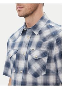 Wrangler Koszula Western 112362381 Niebieski Regular Fit. Kolor: niebieski. Materiał: bawełna #3