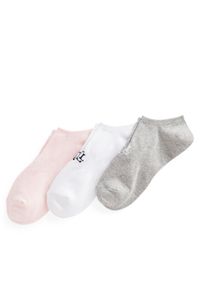 Lauren Ralph Lauren - LAUREN RALPH LAUREN Zestaw 3 par niskich skarpet damskich 454846731002 Kolorowy. Materiał: bawełna, materiał. Wzór: kolorowy