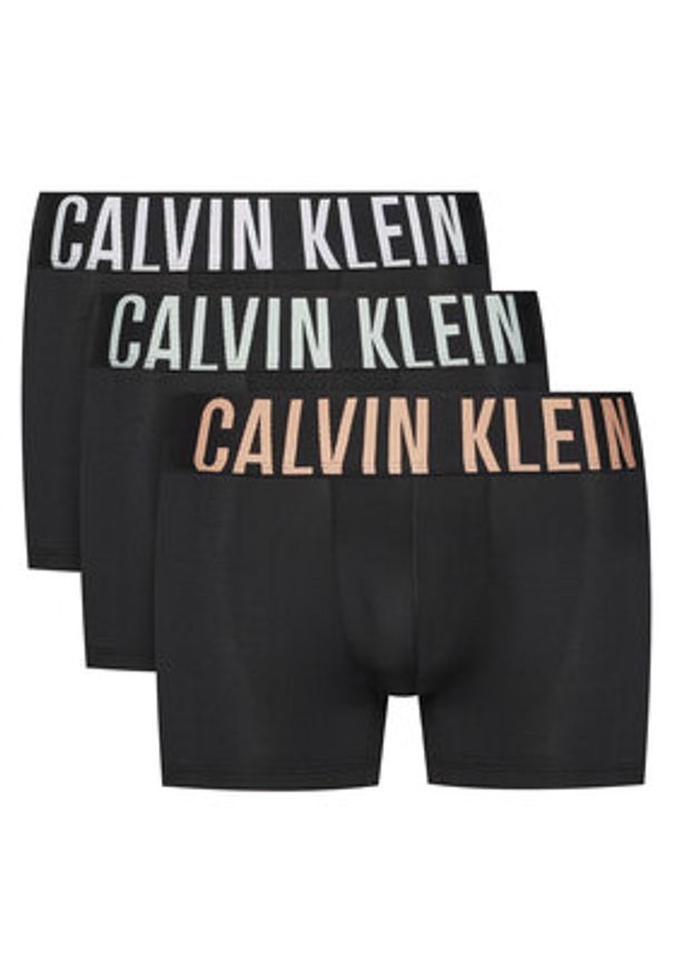 Calvin Klein Underwear Komplet 3 par bokserek 000NB3775A Czarny. Kolor: czarny. Materiał: syntetyk