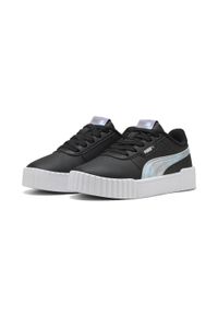 Puma - Dziecięce sneakersy Carina 3.0 Space Belle PUMA Black Cool Blue. Kolor: czarny, niebieski, wielokolorowy. Sport: turystyka piesza, tenis