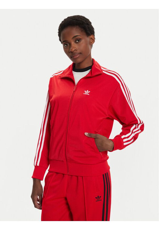 Adidas - adidas Bluza adicolor Classics Loose Firebird IP0602 Czerwony Loose Fit. Kolor: czerwony. Materiał: syntetyk