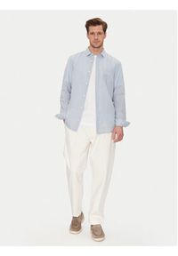Calvin Klein Koszula K10K114488 Błękitny Regular Fit. Kolor: niebieski. Materiał: bawełna #3