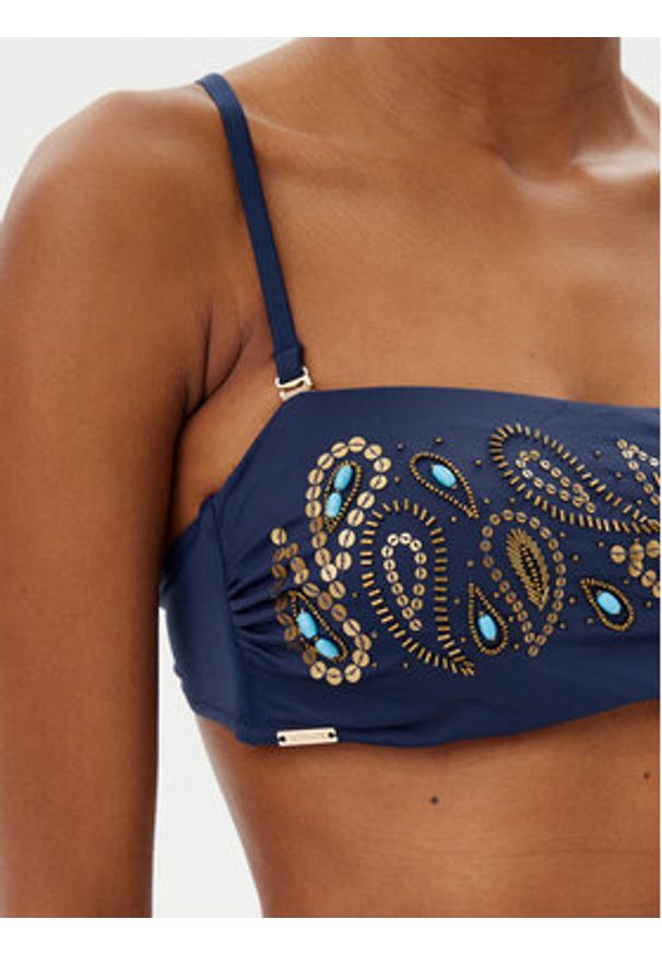 SELMARK - Selmark Góra od bikini BN223 Granatowy. Kolor: niebieski. Materiał: syntetyk