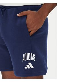 Adidas - adidas Szorty sportowe Collegiate JM1728 Niebieski Regular Fit. Kolor: niebieski. Materiał: bawełna. Styl: sportowy