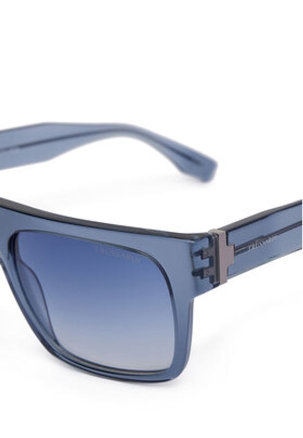 Trussardi Jeans - Trussardi Okulary przeciwsłoneczne TSM9061 Granatowy. Kolor: niebieski