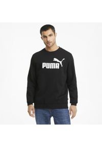 Bluza Puma Ess Big Logo Crew, Mężczyźni. Kolor: biały, wielokolorowy, czarny. Materiał: bawełna, materiał