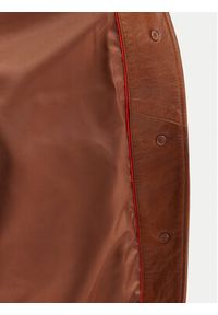 MAX&Co. Płaszcz skórzany Doppia 2616471021200 Brązowy Regular Fit. Kolor: brązowy. Materiał: skóra #3