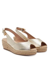Geox Espadryle D Iberide A D55YXA 000Y2 C2012 Złoty. Kolor: złoty. Materiał: skóra #4
