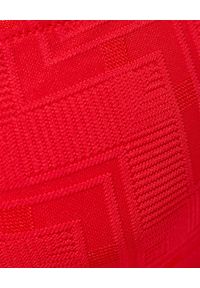Melissa Odabash - MELISSA ODABASH - Czerwony top od bikini Montenegro. Kolor: czerwony. Materiał: tkanina. Wzór: aplikacja, geometria #2