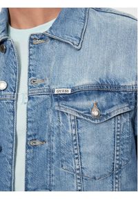 Guess Kurtka jeansowa Dillon M4GXN1 D5AZ5 Granatowy Regular Fit. Kolor: niebieski. Materiał: bawełna