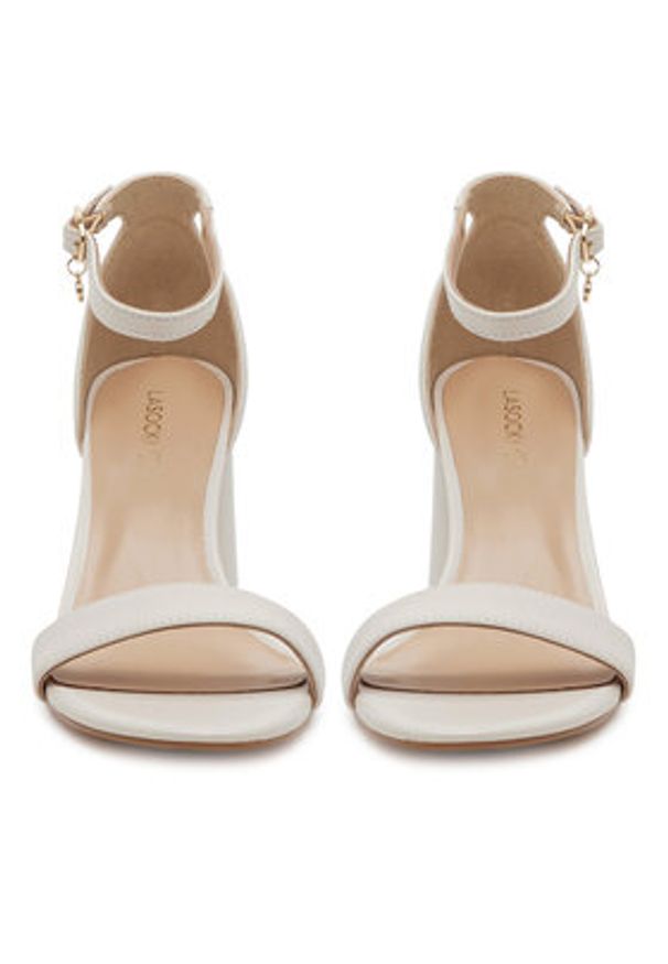 Lasocki Sandały POLT WYL3402-4ZA Écru. Materiał: skóra