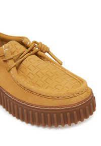 Clarks Półbuty Torhill Bee 26181188 Złoty. Kolor: złoty. Materiał: zamsz, skóra #6