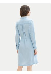 Tom Tailor Sukienka koszulowa 1040366 Błękitny Regular Fit. Kolor: niebieski. Materiał: lyocell. Typ sukienki: koszulowe #6
