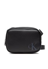 Calvin Klein Jeans Torebka Sculpted Camera Bag18 Mono K60K610065 Czarny. Kolor: czarny. Materiał: skórzane