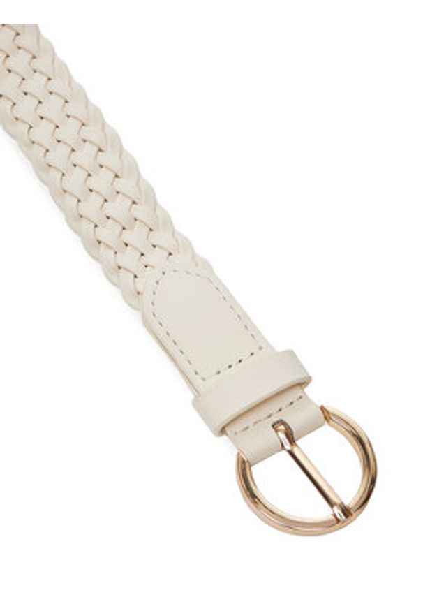 DeeZee Pasek Damski B20003 Écru. Materiał: skóra