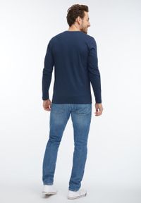 Mustang - MUSTANG Slub Longsleeve MĘSKA KOSZULKA Z DŁUGIM RĘKAWEM LONGSLEEVE DRESS BLUES 1007048 5334. Długość rękawa: długi rękaw. Długość: długie #9