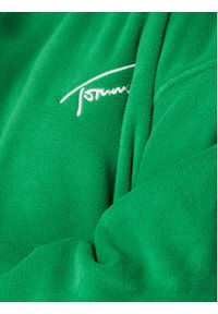 Tommy Jeans Polar Signature DW0DW14358 Zielony Oversize. Kolor: zielony. Materiał: polar, syntetyk #4