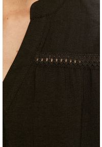 JDY - Jacqueline de Yong - Sukienka. Kolor: czarny. Materiał: tkanina. Długość rękawa: długi rękaw. Wzór: gładki #3