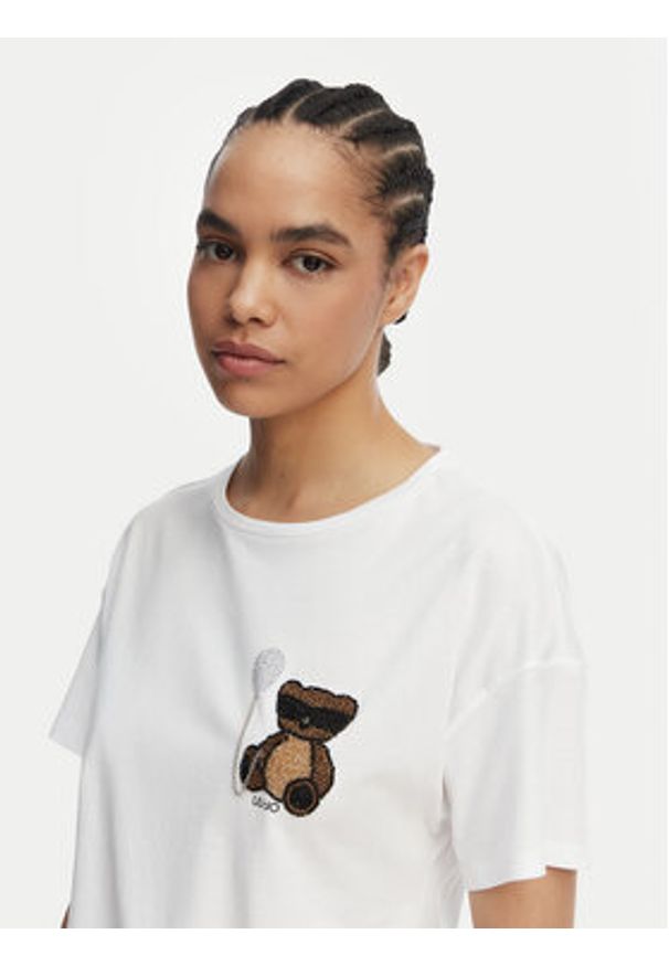 Liu Jo T-Shirt WA6414 JS923 Biały Regular Fit. Kolor: biały. Materiał: bawełna