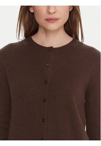 United Colors of Benetton - United Colors Of Benetton Kardigan 1002D5485 Brązowy Regular Fit. Kolor: brązowy. Materiał: wełna #4