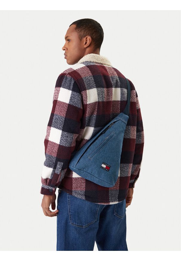 Tommy Jeans Plecak Tjm Utility Denim Sling Bag AM0AM14051 Niebieski. Kolor: niebieski. Materiał: materiał