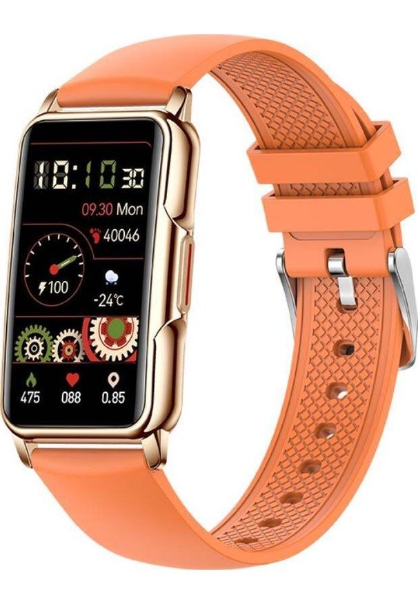 Smartwatch Rubicon SmartWatch Rubicon RNCF04 pomarańczowy silikon. Rodzaj zegarka: smartwatch. Kolor: pomarańczowy