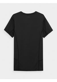 outhorn - Koszulka treningowa męska Outhorn - czarna. Kolor: czarny. Materiał: materiał. Wzór: gładki. Sport: fitness