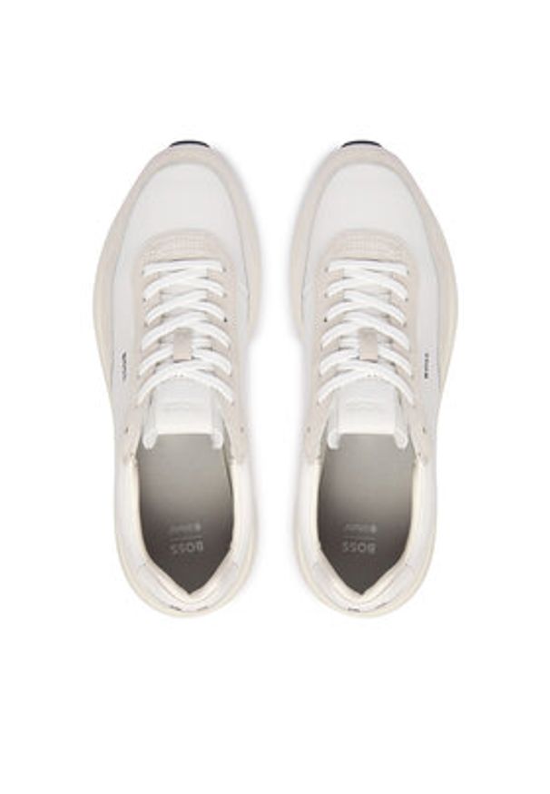 BOSS Sneakersy Vinston 50557837 Biały. Kolor: biały. Materiał: skóra