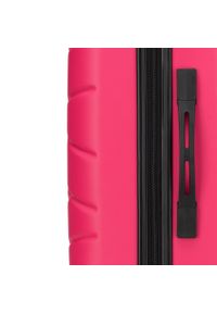 Wittchen - Duża walizka z ABS-u z deseniem. Kolor: różowy. Materiał: materiał, guma. Styl: elegancki, klasyczny #9
