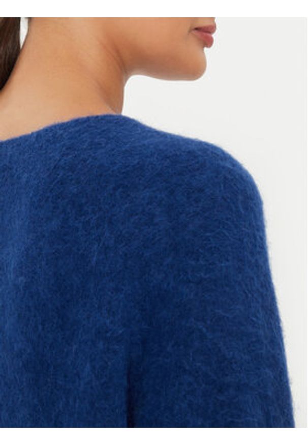Kontatto Sweter 3M0229 AI253M10 Niebieski Relaxed Fit. Kolor: niebieski. Materiał: syntetyk, wełna
